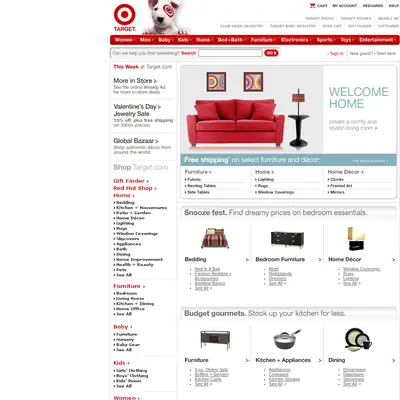 TARGET startsida 2006