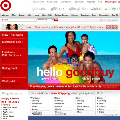 TARGET startsida 2007