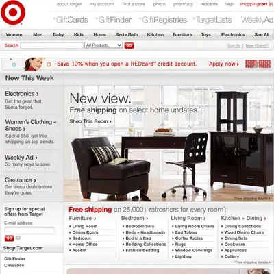 TARGET startsida 2008