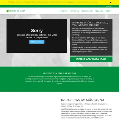 www.tdsamba.se startsida 2018