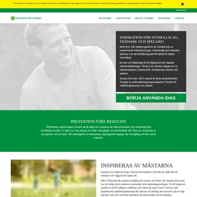www.tdsamba.se startsida 2020