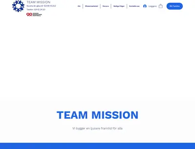 Team Mission startsida 2023