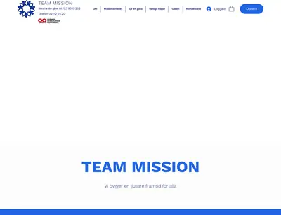Team Mission startsida 2024