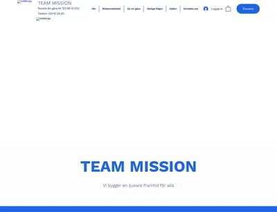 Team Mission startsida 2025