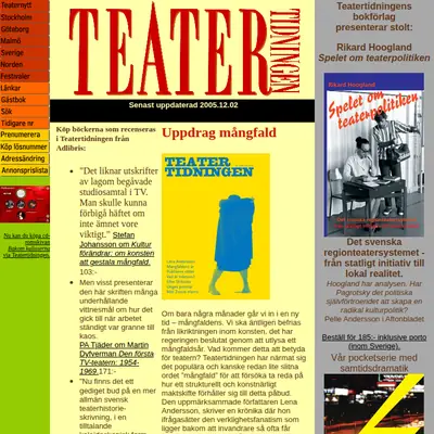 Teatertidningen startsida 2006