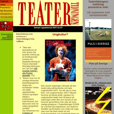 Teatertidningen startsida 2007