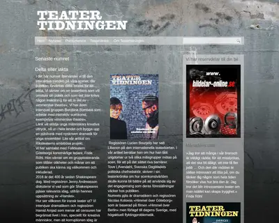 Teatertidningen startsida 2016