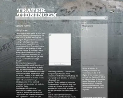 Teatertidningen startsida 2022