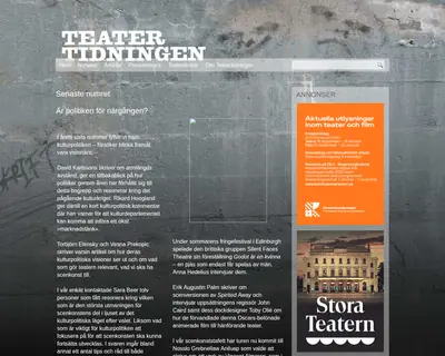 Teatertidningen startsida 2023
