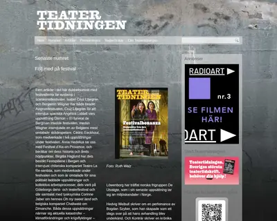 Teatertidningen startsida 2025