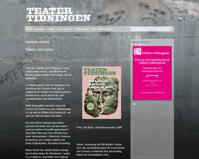 Teatertidningen startsida 2026