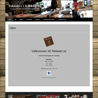 Tebladet startsida 2021