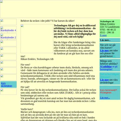 Teknologen startsida 2009