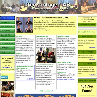Teknologen startsida 2012