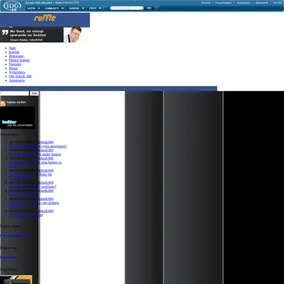 Teknik360, www.teknik360.se startsida 2010