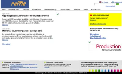 Teknikföretagen startsida 2006