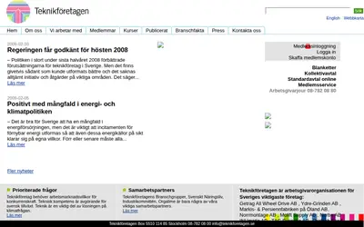 Teknikföretagen startsida 2009