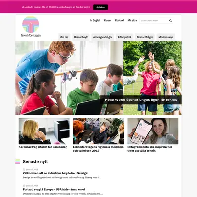 Teknikföretagen startsida 2019