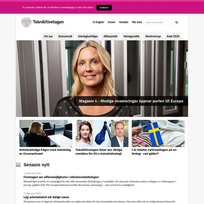 Teknikföretagen startsida 2020