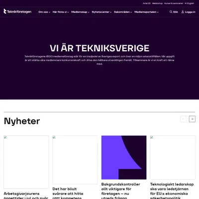 Teknikföretagen startsida 2026