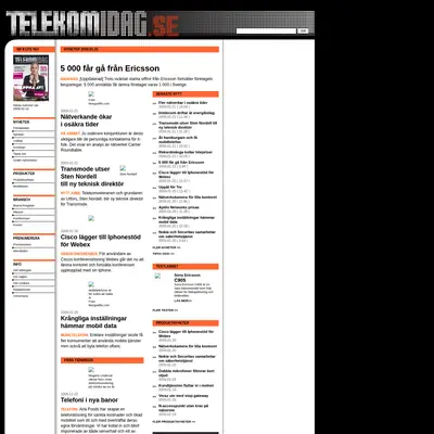 Techtidningen startsida 2009