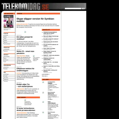 Techtidningen startsida 2010
