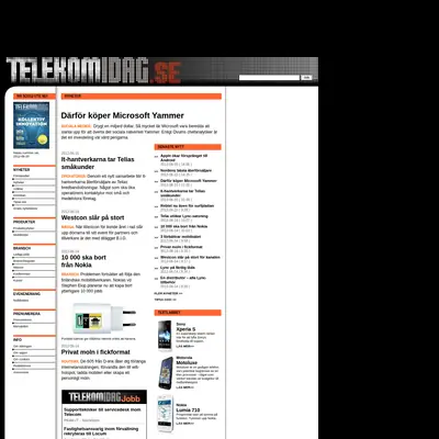 Techtidningen startsida 2012