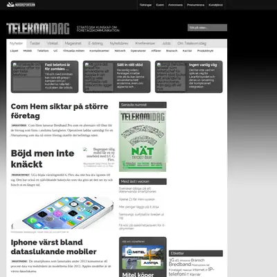 Techtidningen startsida 2014