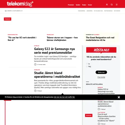 Techtidningen startsida 2022