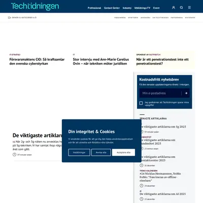 Techtidningen startsida 2026