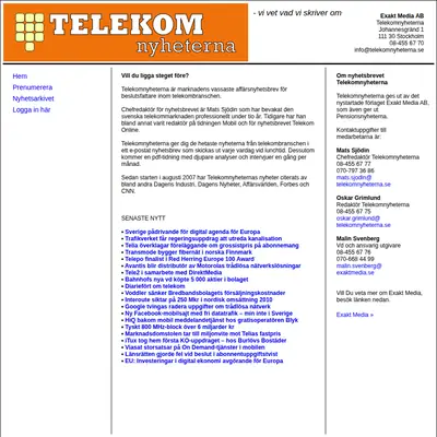 www.telekomnyheterna.se startsida 2010
