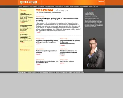 www.telekomnyheterna.se startsida 2012