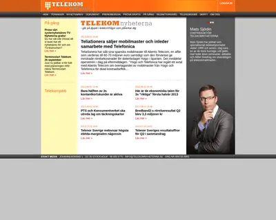 www.telekomnyheterna.se startsida 2013