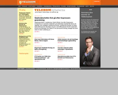www.telekomnyheterna.se startsida 2014