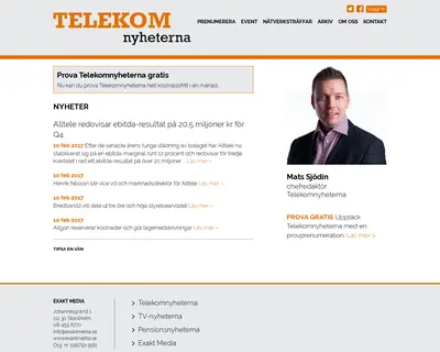 www.telekomnyheterna.se startsida 2017