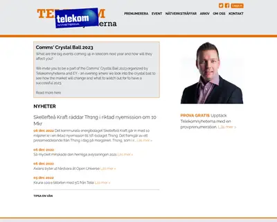 www.telekomnyheterna.se startsida 2023