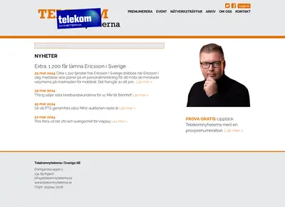 www.telekomnyheterna.se startsida 2024