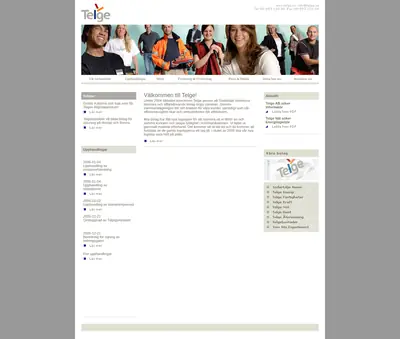 Telgebo startsida 2006