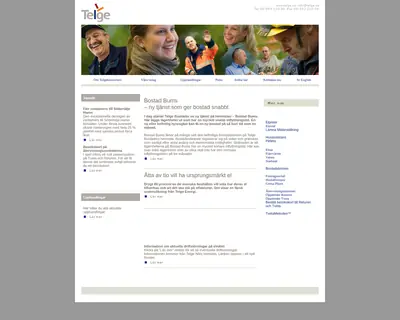 Telgebo startsida 2008