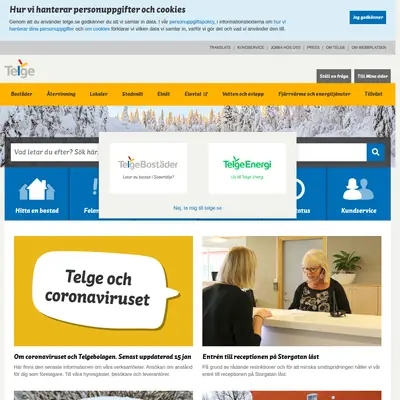 Telgebo startsida 2021