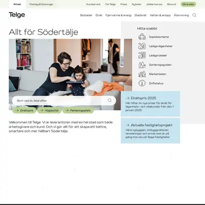 Telgebo startsida 2025