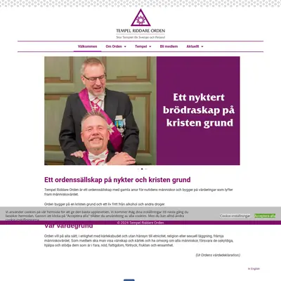www.tempelriddareorden.se startsida 2024