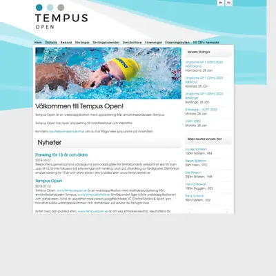 Tempus startsida 2023