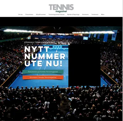 Svenska Tennismagasinet startsida 2022