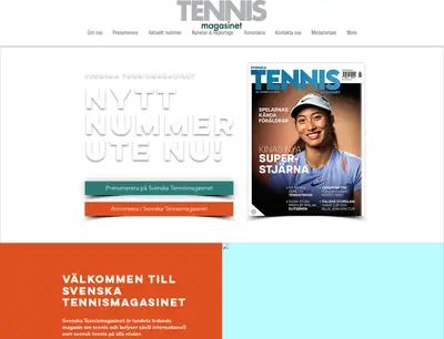 Svenska Tennismagasinet startsida 2025