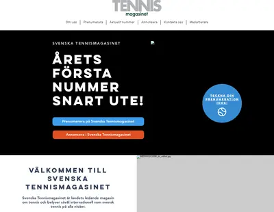 Svenska Tennismagasinet startsida 2026