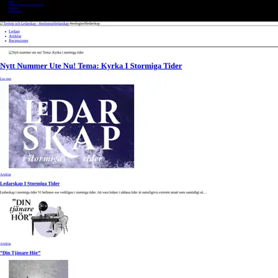 Teologi & Ledarskap startsida 2023