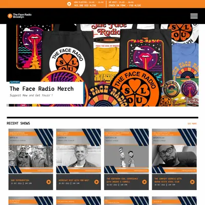 Faceradio startsida 2023