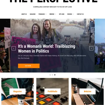 theperspective.se startsida 2021