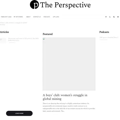 theperspective.se startsida 2023